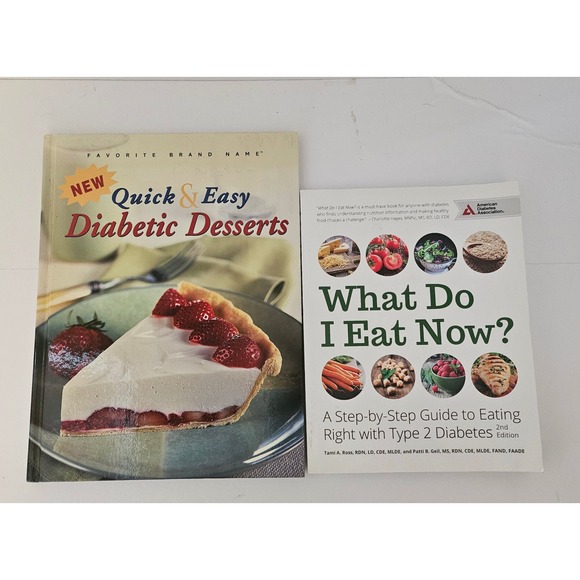 American Diabetes Association Other - Diabetic Cookbook Set What Do I Eat Now & Quick Easy Diabetic Desserts 2 Books